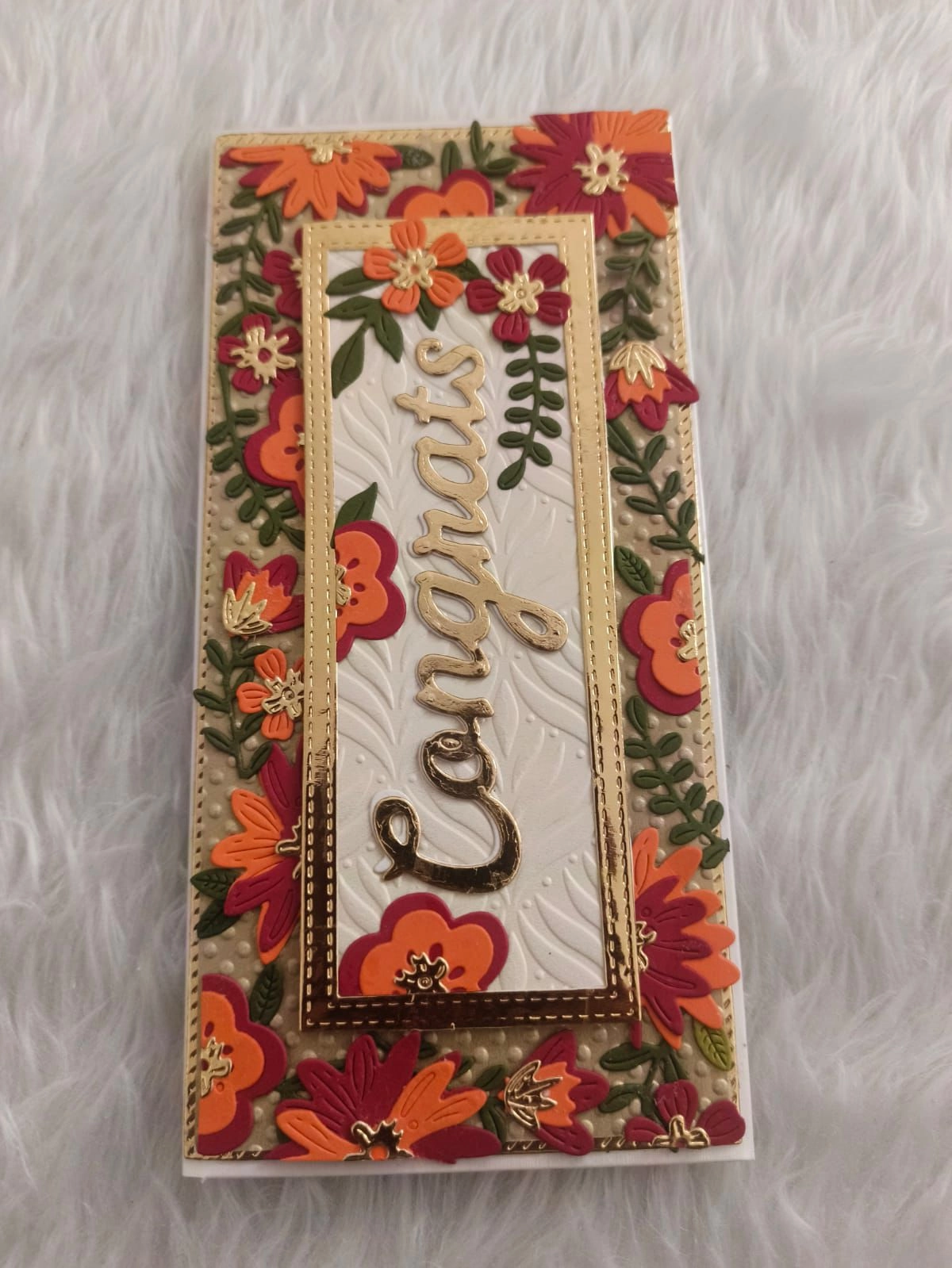 Floral 3D 'Congrats' Money Envelope thumbnail 2