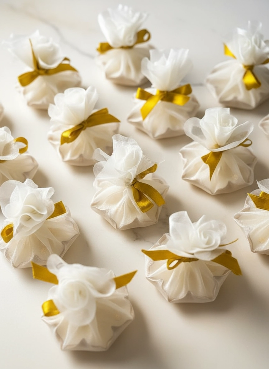 White decor candle with potlee thumbnail 2