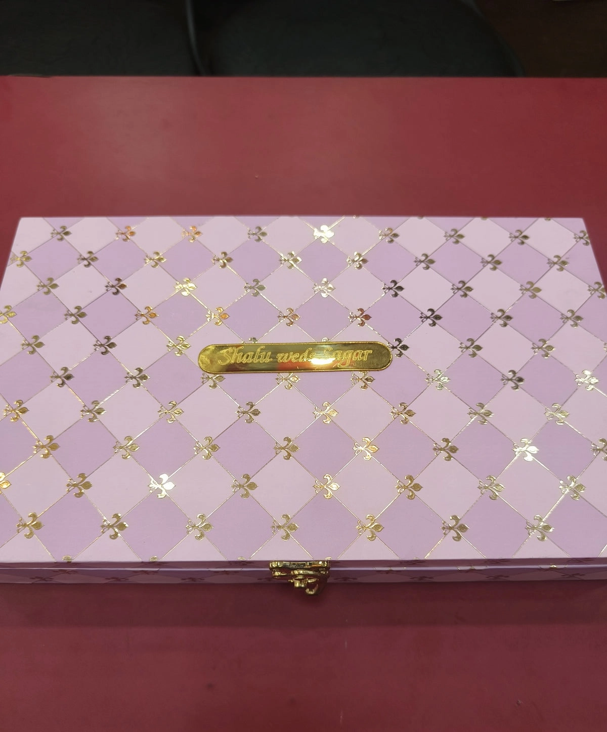 Blush & Gold Luxury Wedding Invite Box thumbnail 2