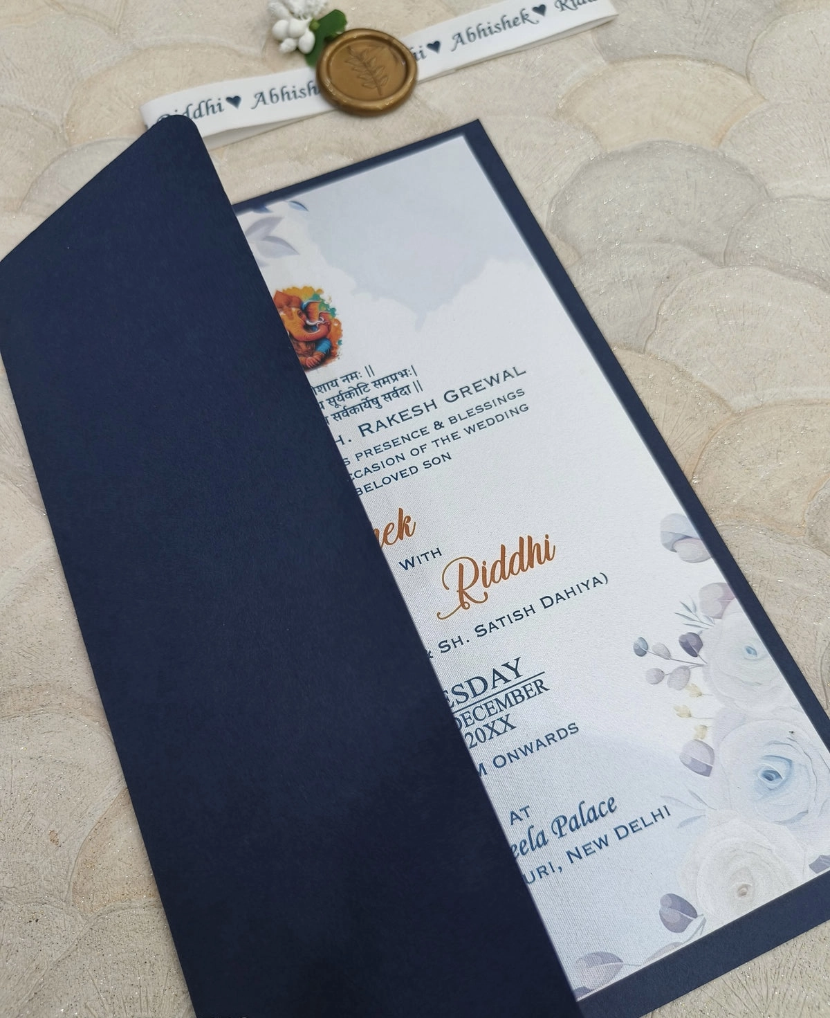 Minimal luxury wedding card thumbnail 2