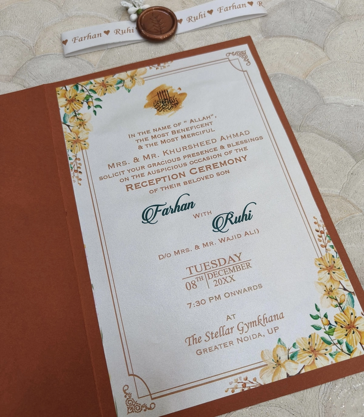 Minimal luxury wedding card thumbnail 3