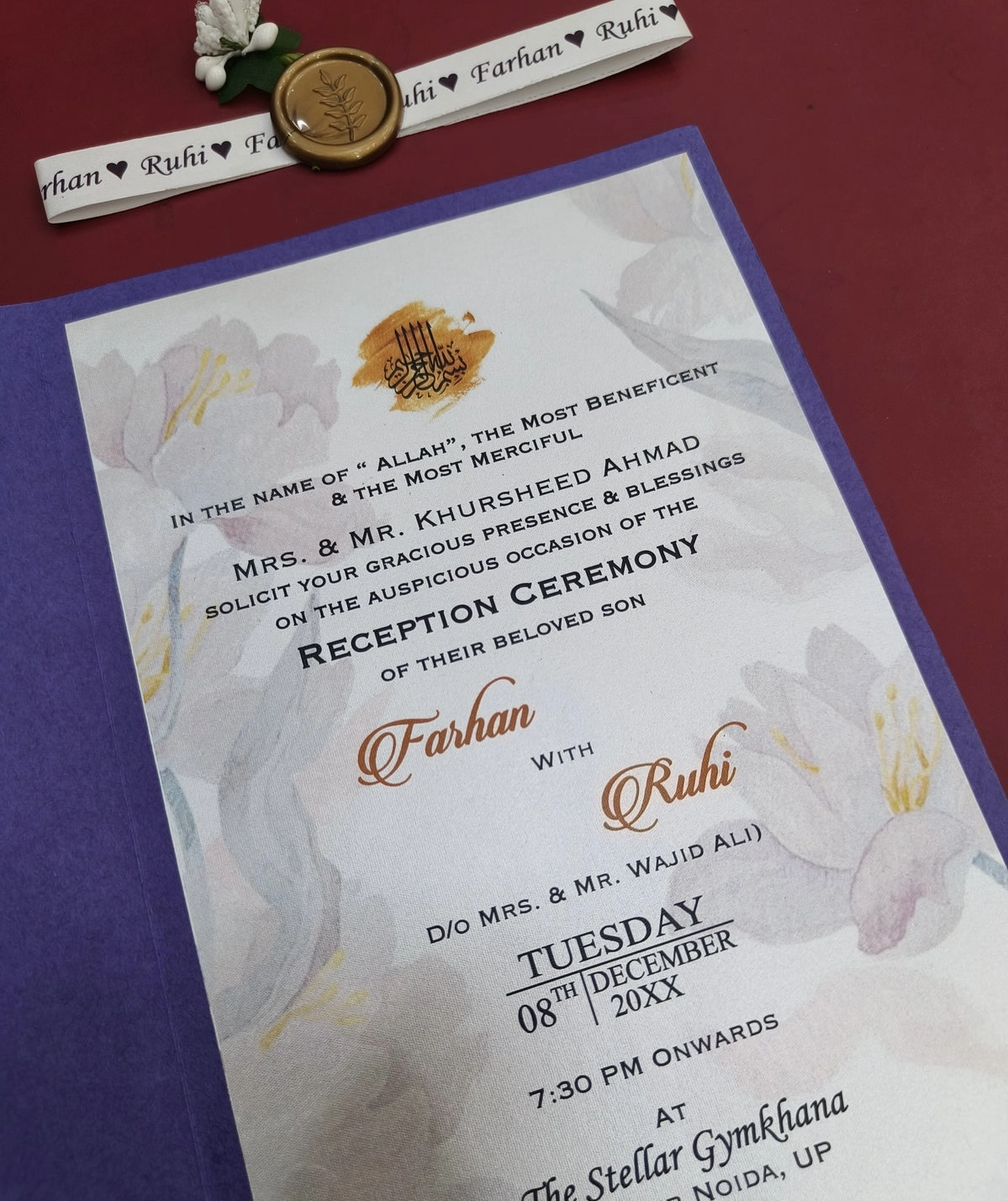 Minimal luxury wedding card thumbnail 2