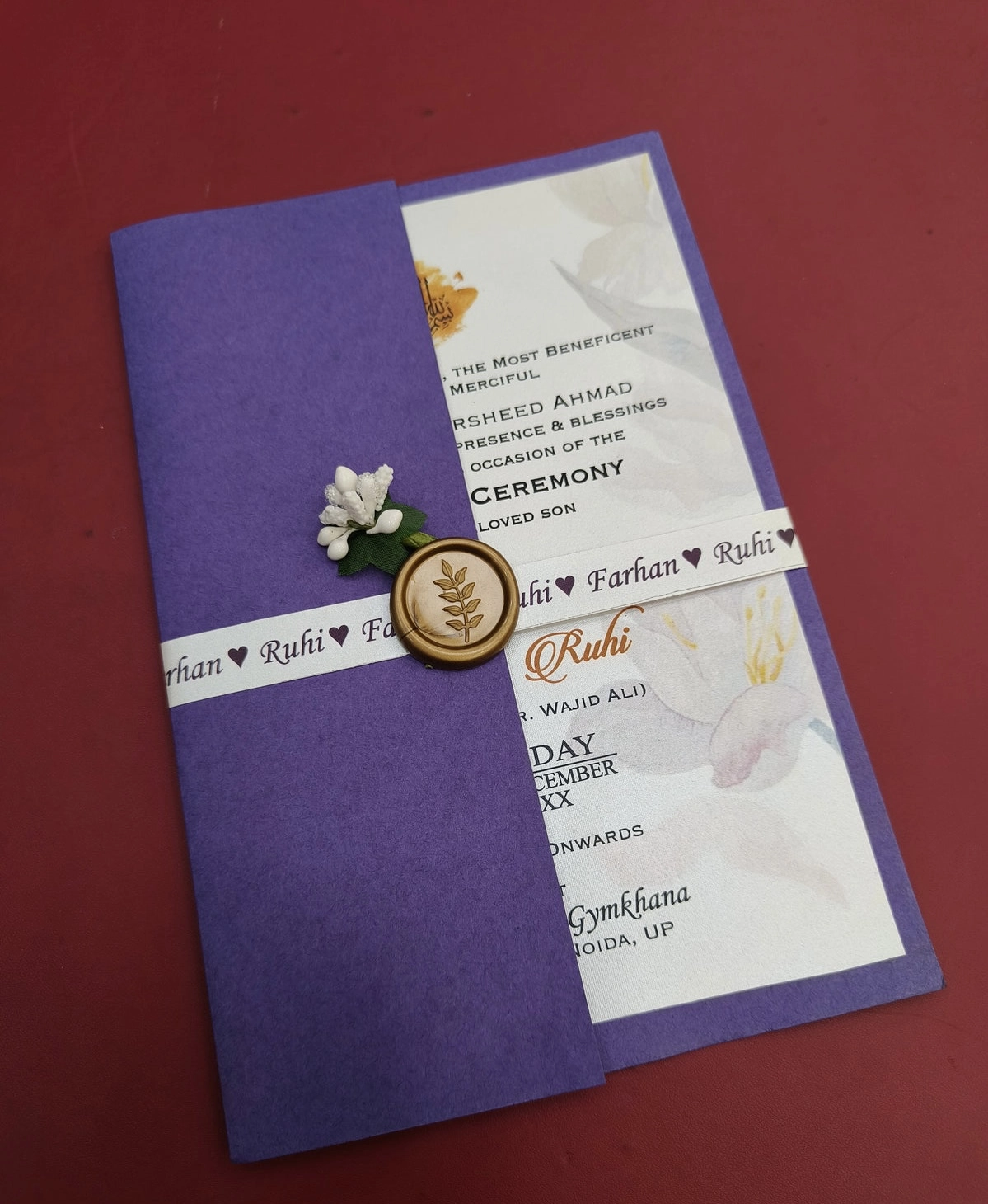 Minimal luxury wedding card thumbnail 3