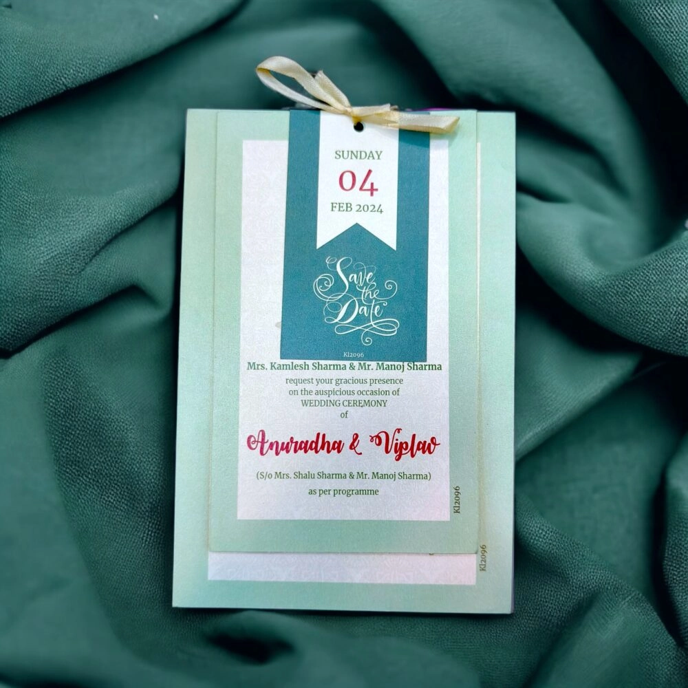 Minimal luxury wedding card thumbnail 2