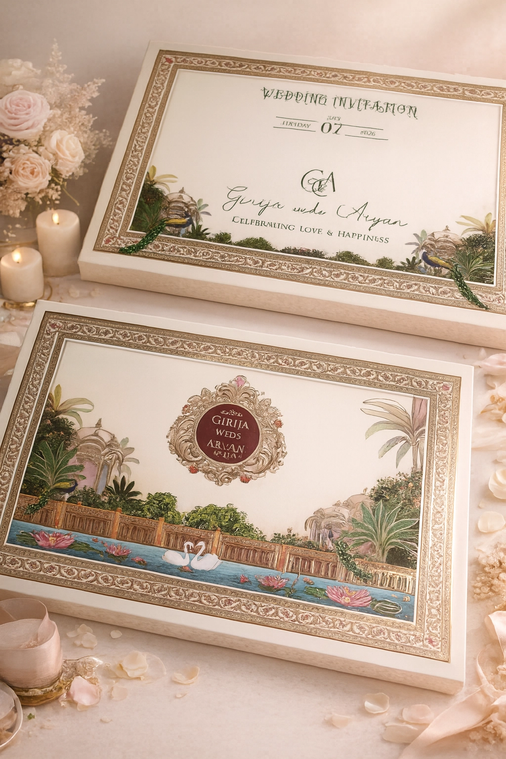 Luxury wedding card thumbnail 3