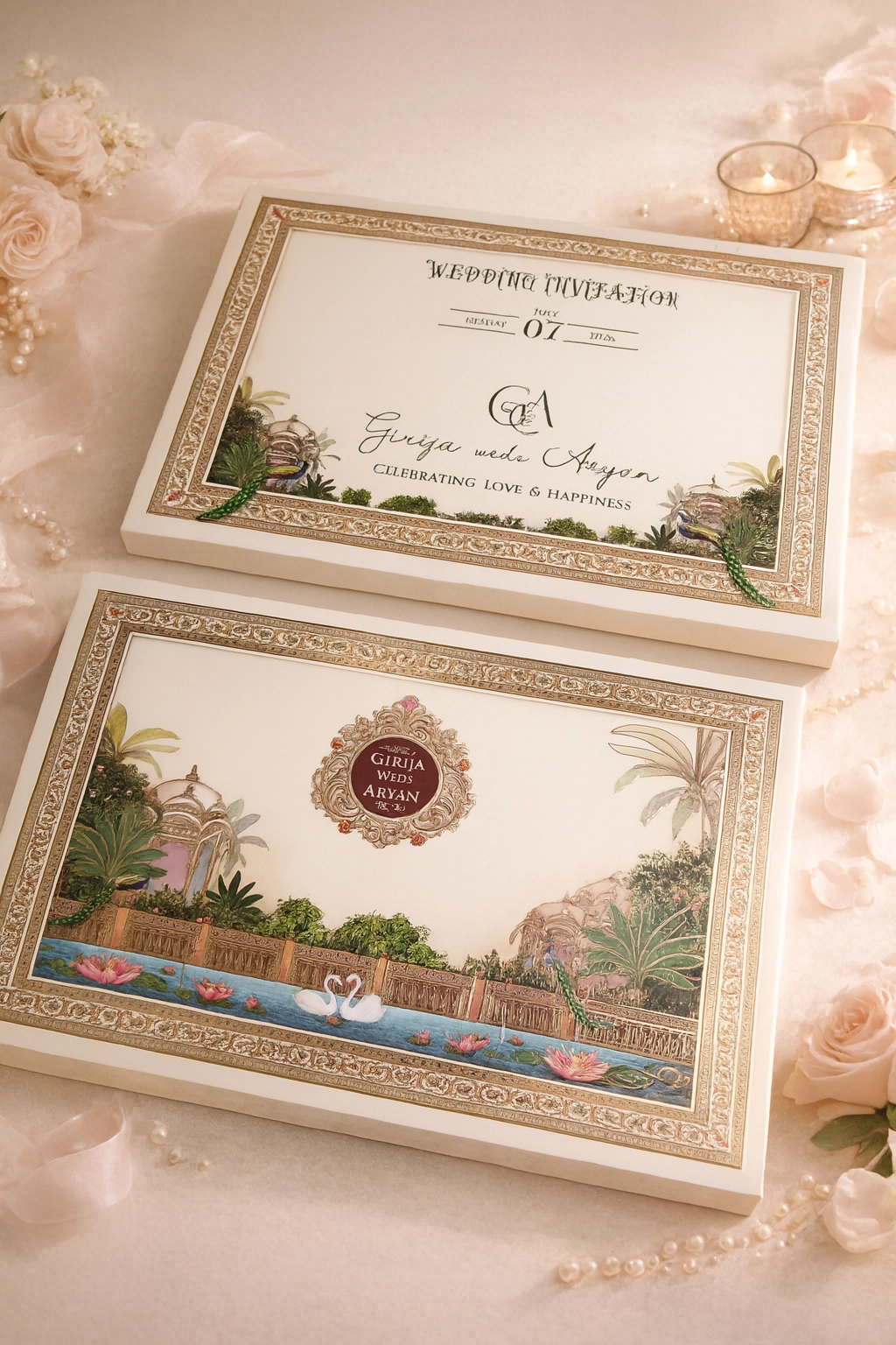 Luxury wedding card thumbnail 2