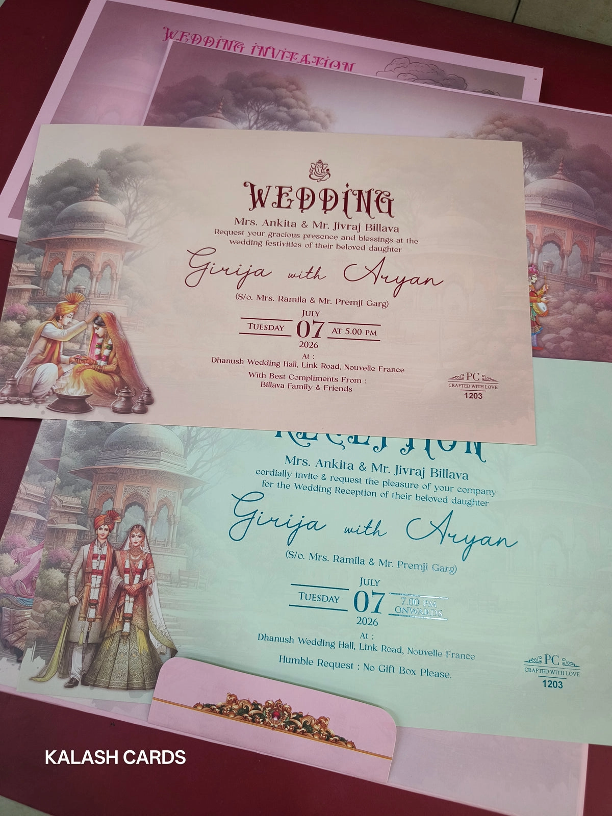 Luxury wedding card thumbnail 2