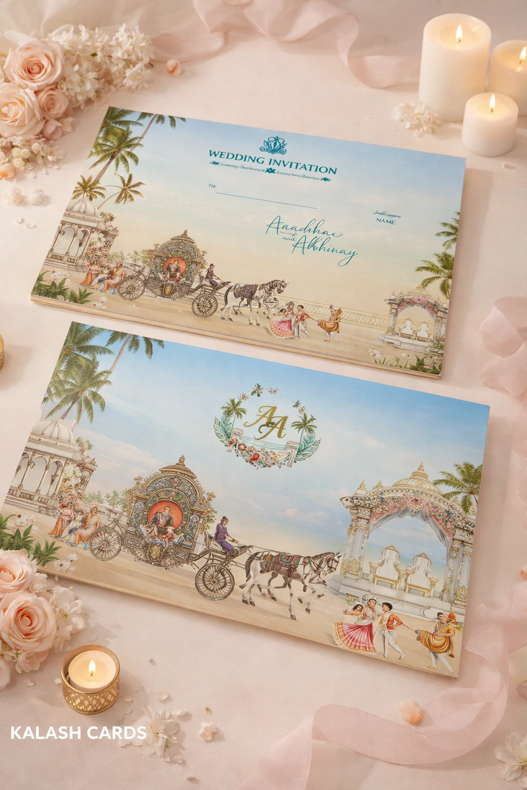 Luxury wedding invitation thumbnail 3