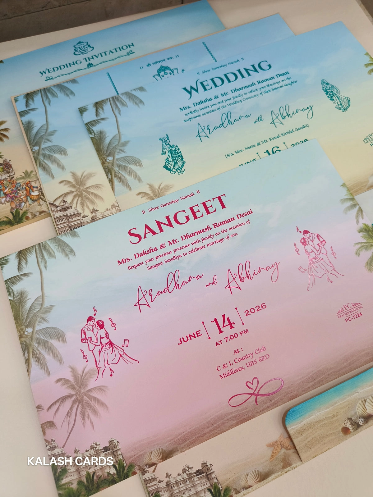 Luxury wedding invitation thumbnail 2