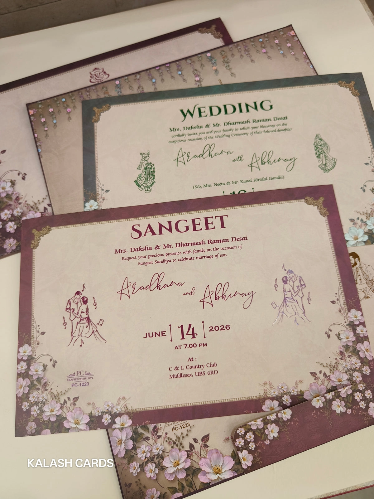 Luxury wedding invitation thumbnail 2