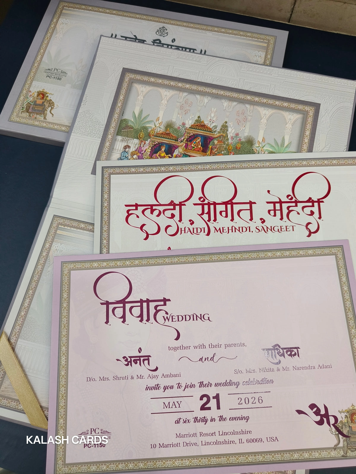 Luxury wedding invitation thumbnail 2