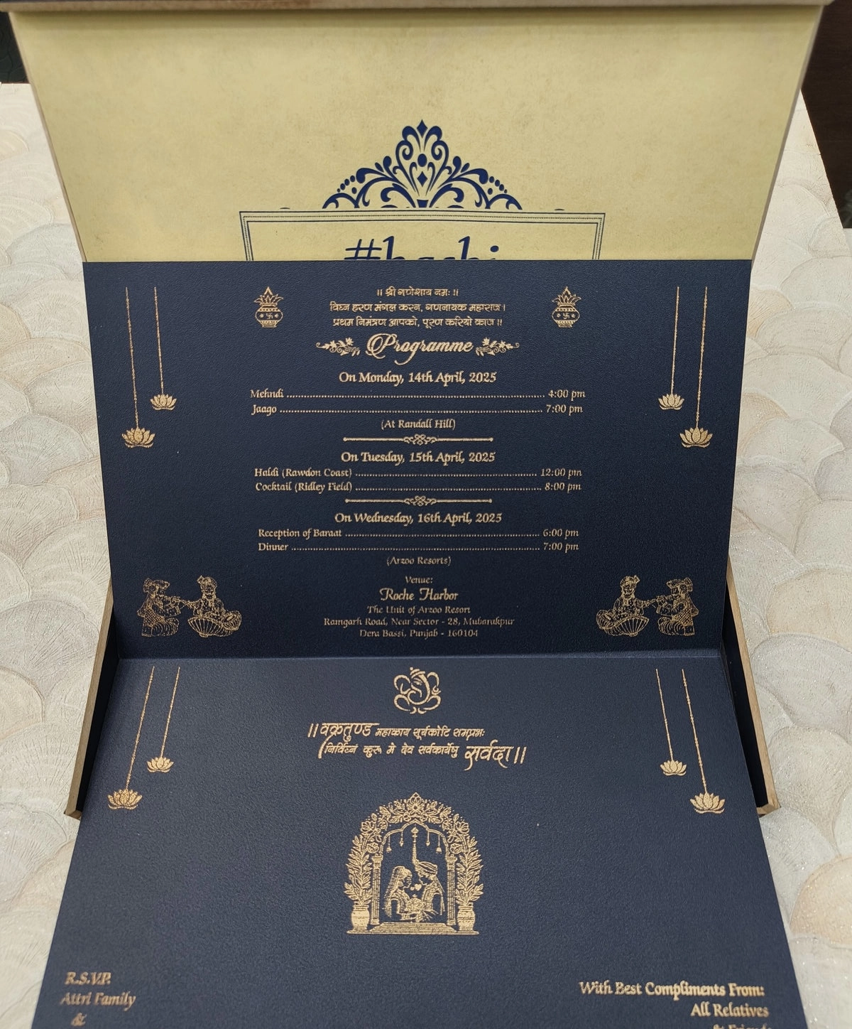 Lasercut Luxury Wooden Wedding Card thumbnail 4