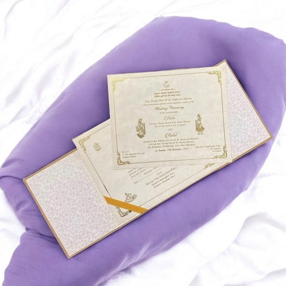 Wedding invitation thick velvet thumbnail 2