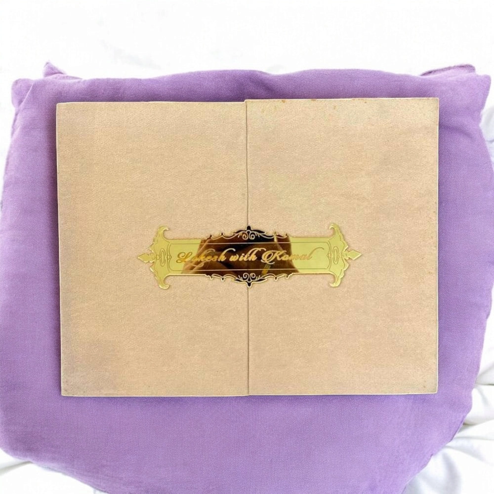 Wedding invitation thick velvet thumbnail 3