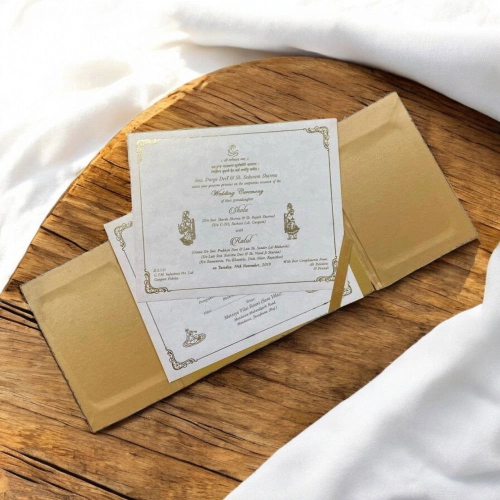 Thick velvet wedding invitation thumbnail 3