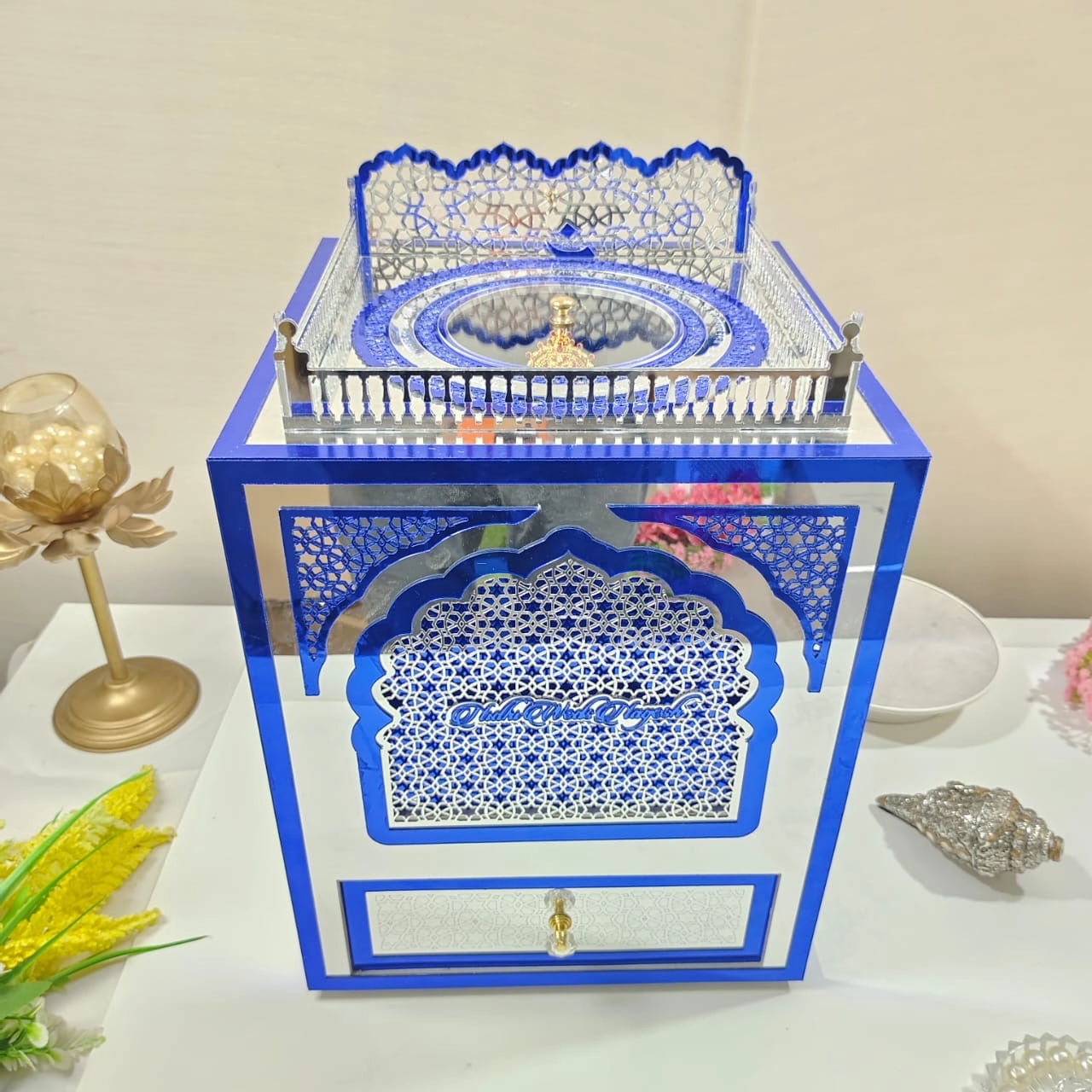 Divine Blue Ganesha Invitation Box thumbnail 4
