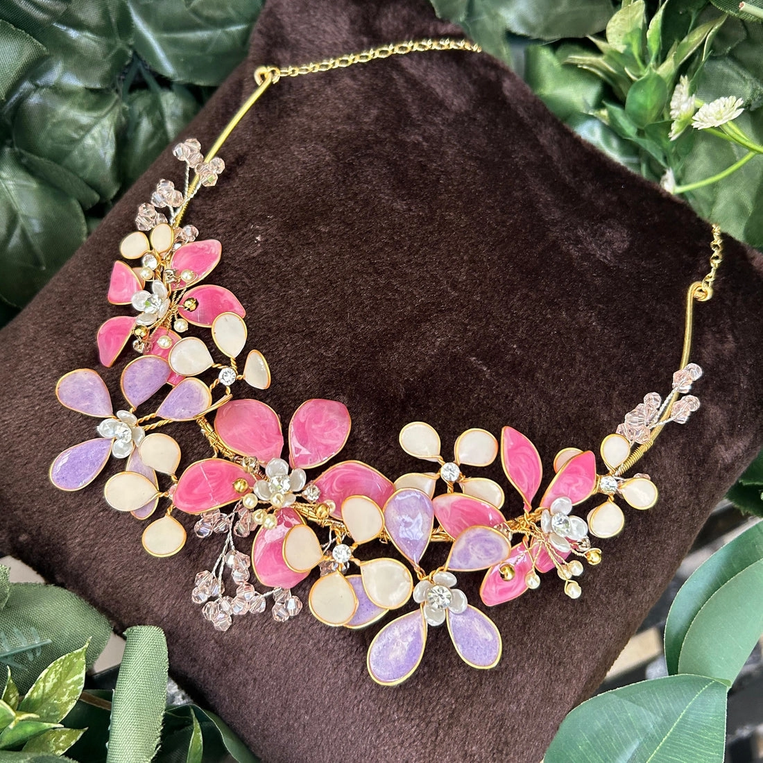 Blossom Glow Floral Necklace & Earrings Set thumbnail 2