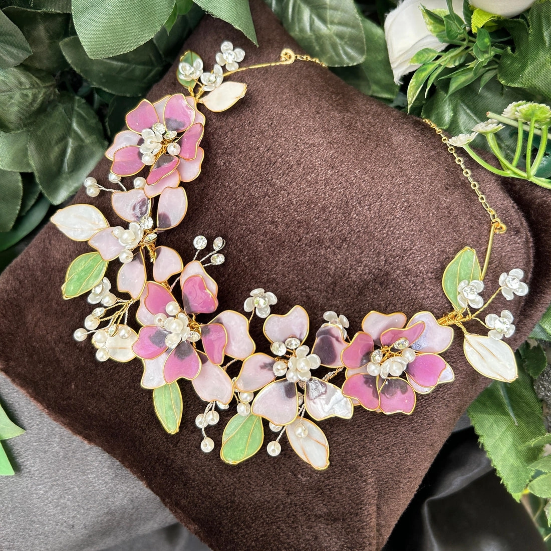 Blossom Dream Floral Necklace & Earrings Set thumbnail 2