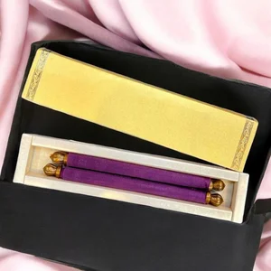 Royal Satin Purple Scroll Invitation