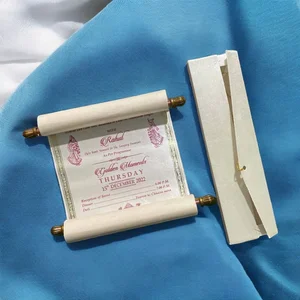 Royal Satin Scroll Invitation