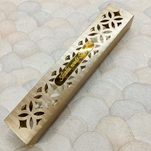 Gold Laser-Cut Box with Satin Scroll Invite