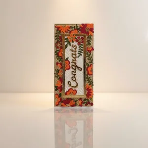 Floral 3D 'Congrats' Money Envelope