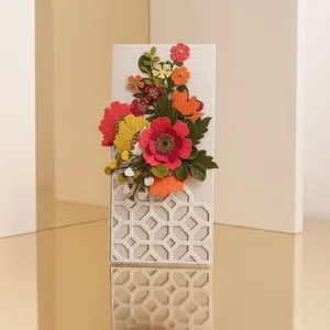 Elegant 3D Floral Money Envelope