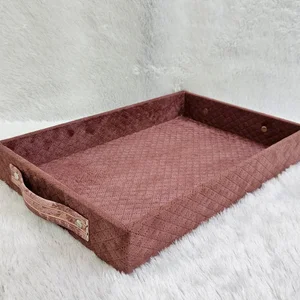 Elegant Purple Velvet Jewelry Tray