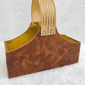 Elegant Brown & Gold Luxury Gift Basket