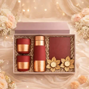 Luxury Hammered Copper Wellness Set