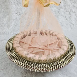 Circular Beaded Wedding Potli Bag