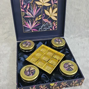 Ethnic Luxury Glass Jar Gift Box Set