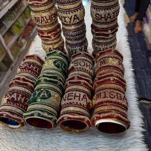 Personalized Luxury Chura & Bangle Set