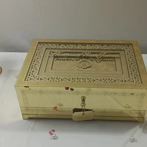 Opulent Gold Wedding Invitation Box