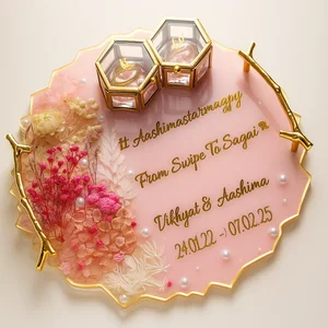 Blush Pink Custom Engagement Ring Platter