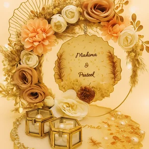 Personalised Floral Engagement Ring Platter