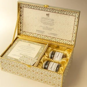 Regal Gold Wedding Invitation Box