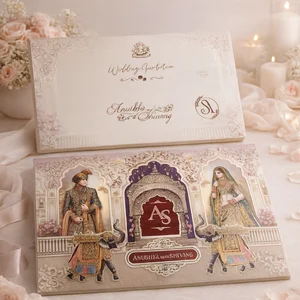 Royal Heritage Luxury Wedding Invitation