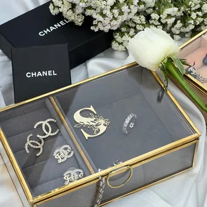 Personalized Luxury Glass Jewellery Box Hamper