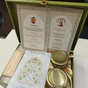 Emerald Velvet Luxury Wedding Invite Box